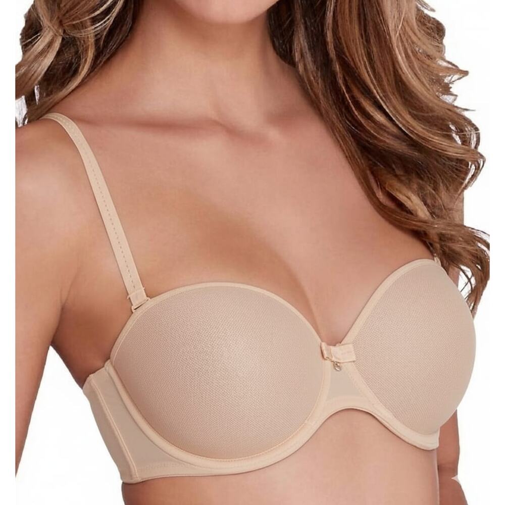 Chantelle Silicone-Free Strapless Bra in Beige – Size 34DDD